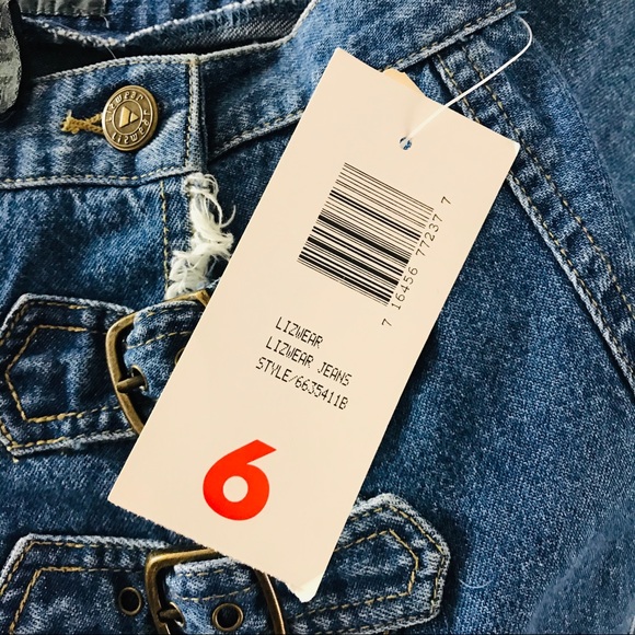 4x$20**LIZWEAR Petite Jeans mini skirt 100% cotton - Picture 6 of 6